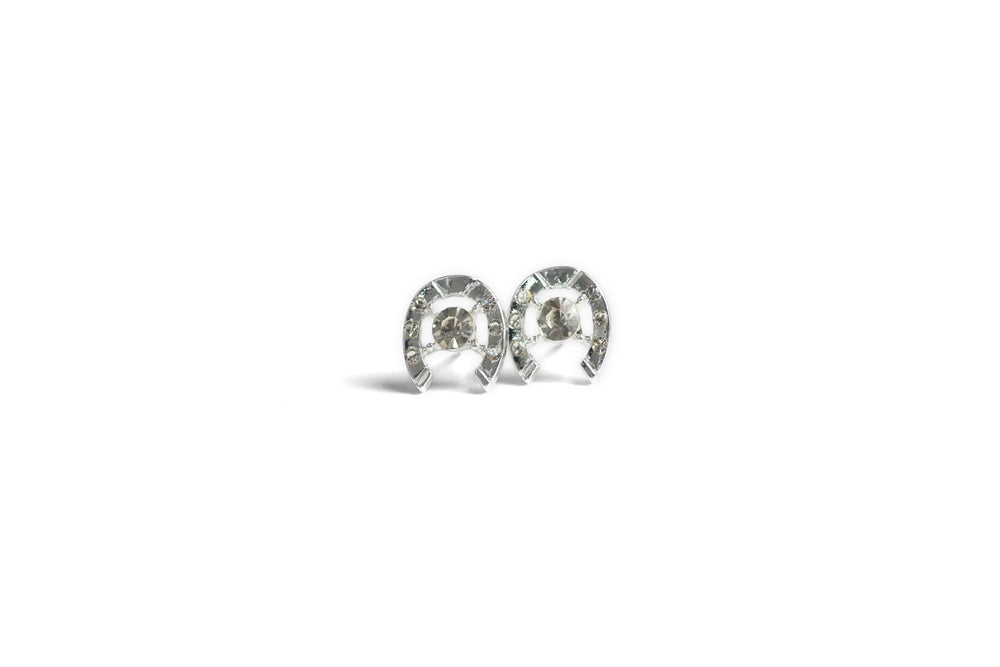 Horseshoe crystal earrings