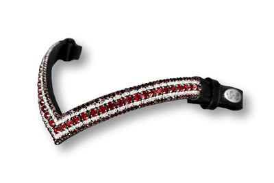 Frontalino in cristallo | TheOne V shape Bordeaux