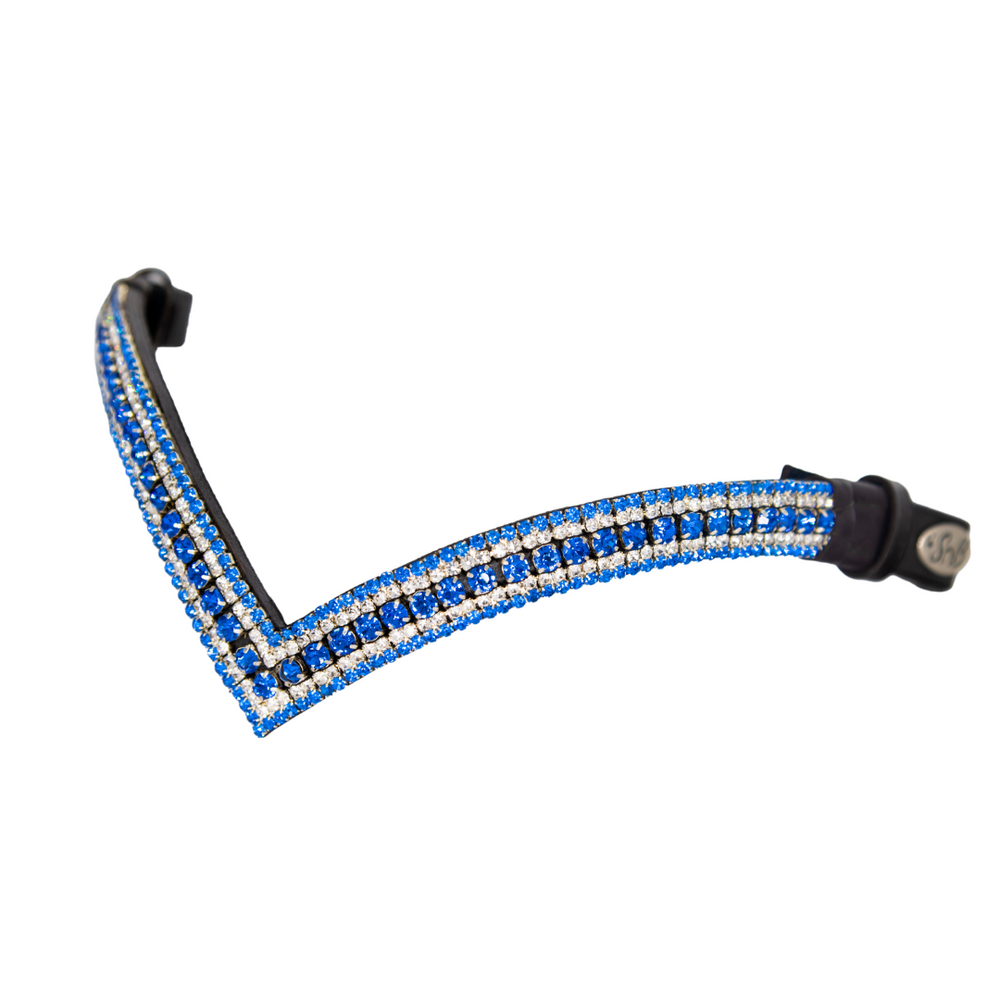 Crystal Browband | TheOne V Shape Light Sapphire