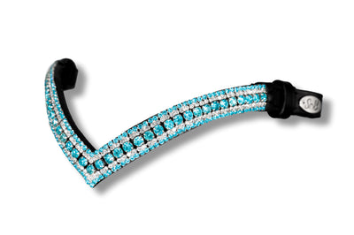 Frontalino in cristallo | TheOne V shape Acquamarina