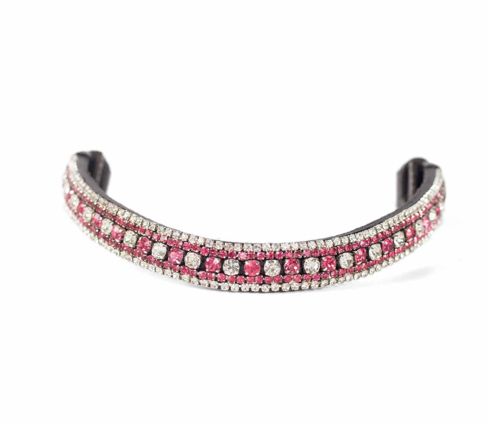 Crystal Browband | TheOne U Shape Pink and White