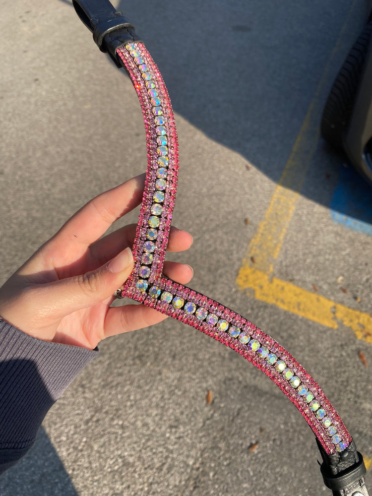 Crystal Browband | TheOne V shape Fucsia ab