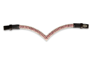 Crystal Browband | TheOne V shape Light Rose