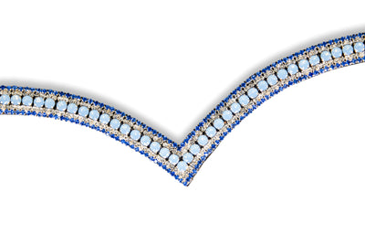 Frontalino in cristallo | TheOne V shape Airblue Opal