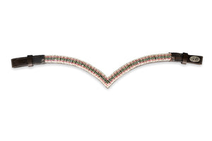 Crystal Browband | TheOne V shape Grey Rose