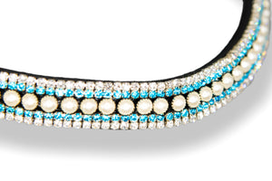 Crystal Browband | TheOne U Shape Acquamarina Pearls