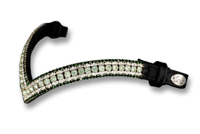 Frontalino in cristallo | TheOne V Shape Verde chiaro