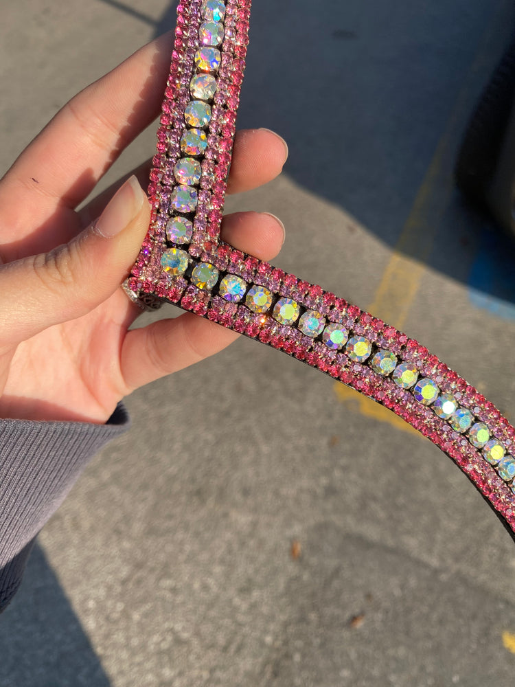 Crystal Browband | TheOne V shape Fucsia ab