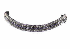 
            
                Load image into Gallery viewer, Crystal Browband | TheOne U Shape Imperial Plum
            
        