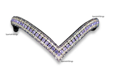 Frontalino in cristallo | TheOne V shape Tanzanite Mix