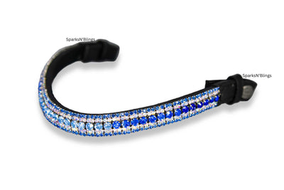 Frontalino in cristallo | TheOne U Shape Blue Eclipse