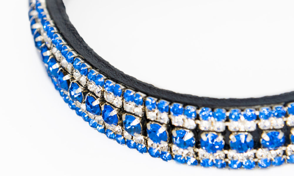 
            
                Load image into Gallery viewer, Crystal Browband | TheOne U Shape Light Sapphire
            
        
