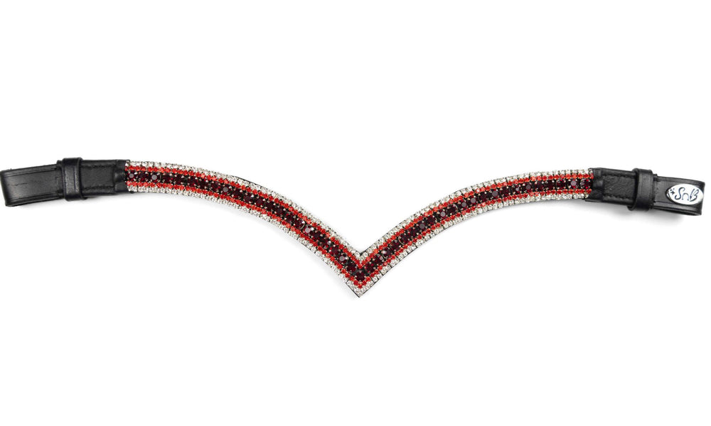 
            
                Load image into Gallery viewer, Crystal Browband | TheOne V Shape Candy Cane
            
        