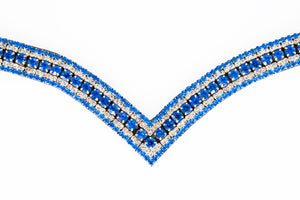 Crystal Browband | TheOne V Shape Light Sapphire